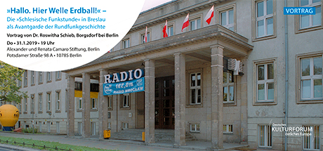 Das 1925 erbaute Funkhaus des Breslauer Senders wird auch heute noch von Radio Wrocław genutzt. | Foto: © Deutsches Kulturforum östliches Europa, Fotograf: Mathias Marx Das 1925 erbaute Funkhaus des Breslauer Senders wird auch heute noch von Radio Wrocław genutzt.