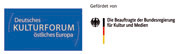 Kombi-Logo: DKF gelb auf blau und BKM Vorschaubild