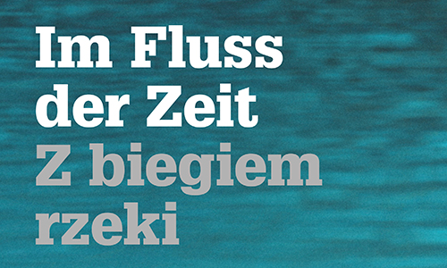 Im Fluss der Zeit. Detail des Plakats zur Ausstellung