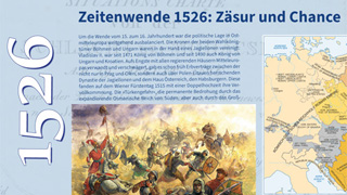 Ausstellung »Zeitenwende 1256. Zäsur und Chance«, Tafel 1 (Ausschnitt)