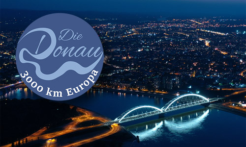 Die Donau-Brücken in Neusatz/Novi Sad, der Europäischen Kulturhauptstadt 2022 | Foto: © Novi Sad 2022/V. Veličković (Ausschnitt) Partner