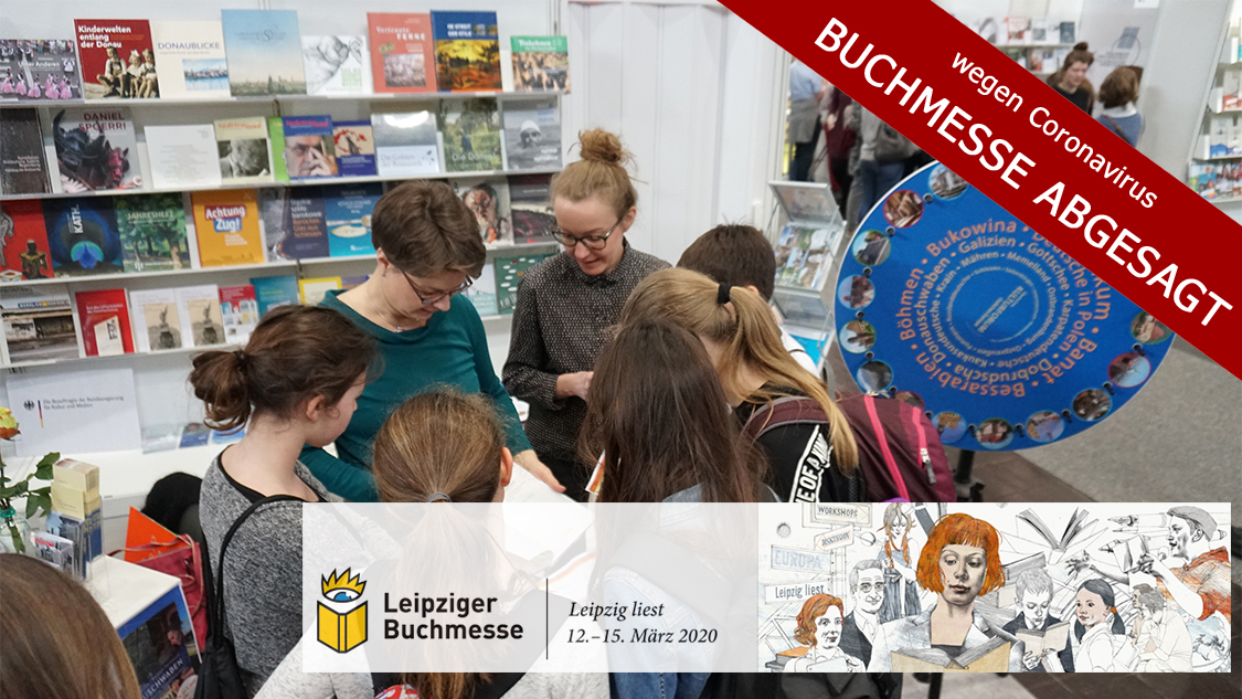 ABGESAGT | Das Deutsche Kulturforum östliches Europa auf der Leipziger Buchmesse 2020 Platzhalterdarstellung für ausgewählte Veranstaltungen