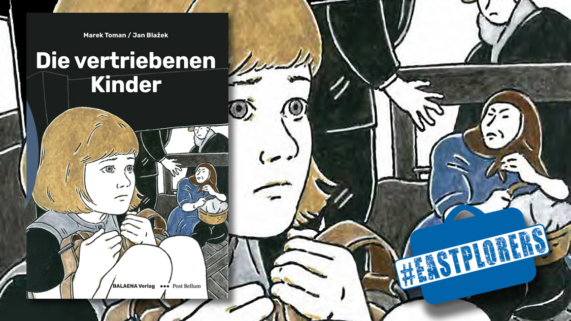 Buchcovercollage: Marek Toman, Jan Blažek: Die vertriebenen Kinder