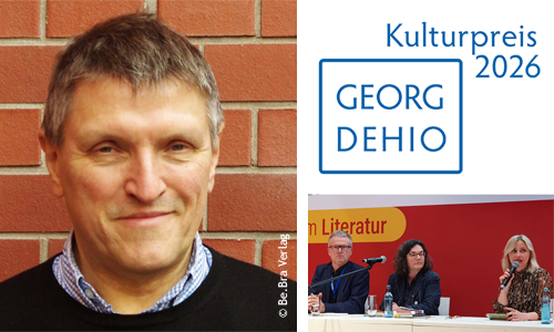 Logo Georg Dehio-Kulturpreis 2026, Hermann Pölking und DFC Literaturkreis der Deutschen aus Russland Partner