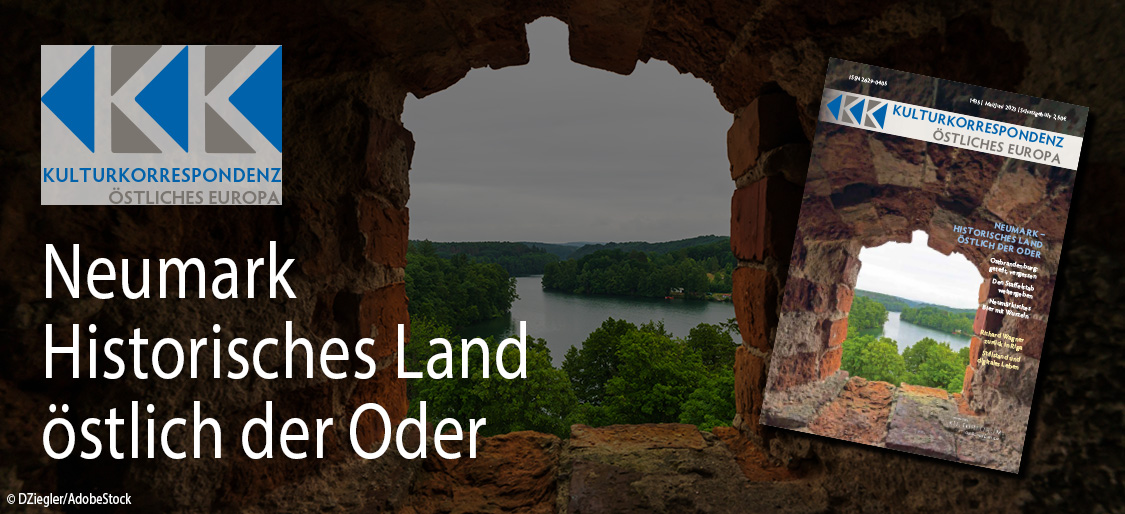 Banner der KK 1435 – Monate Mai/Juni 2023 – Heft-Schwerpunkt: Neumark: Historische Landschaft östlich der Oder