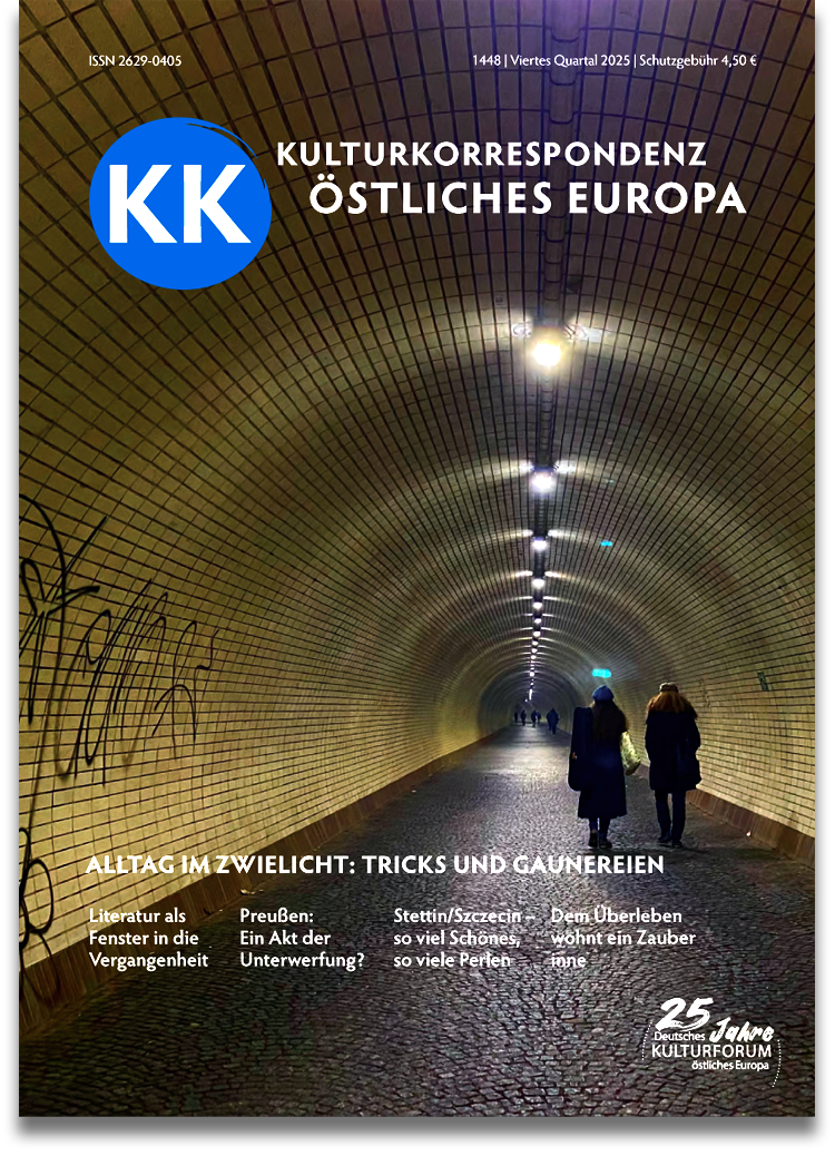 Titelbild: Alltag im Zwielicht | KK – Kulturkorrespondenz östliches Europa Nr. 1448 – Ausgabe Viertes Quartal 2025