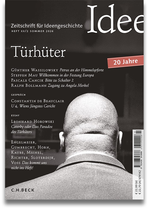 Cover: Türhüter. Zeitschrift für Ideengeschichte Heft XX/2