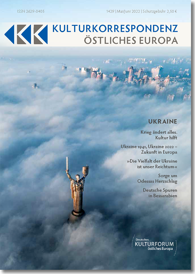Cover: KK – Kulturkorrespondenz östliches Europa – Ausgabe 1429, Sonderheft Ukraine 