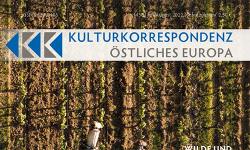 Cover: KK – Kulturkorrespondenz östliches Europa Nr. 1430 – Juli/August 2022 (Ausschnitt)