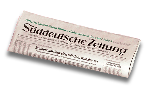 Zeitungsrolle: Süddeutsche Zeitung