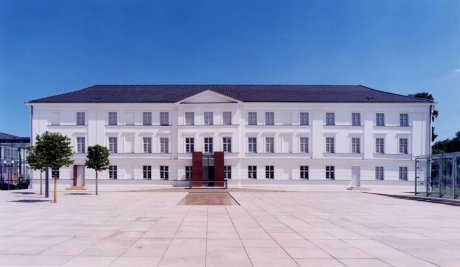 Der Vorplatz des Pommerschen Landesmuseums