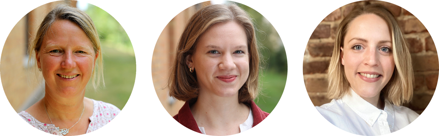 Renate Zöller, Judith Hördt und Susanne Šemele. Fotos: © DKF, privat