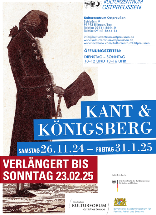 Ausstellungsplakat: Kant und Königsberg im Kulturzentrum Ostpreußen Ausstellungsplakat: Kant und Königsberg im Kulturzentrum Ostpreußen