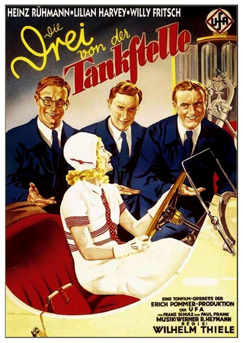 Filmplakat: Die Drei von der Tankstelle, 1930