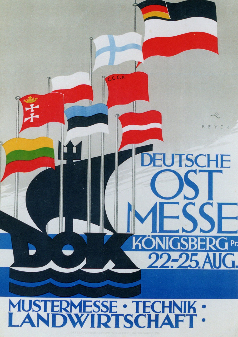  Plakat zur deutschen Ostmesse von 1926 (Ausschnitt). © Ostpreußisches Landesmuseum Lüneburg	
