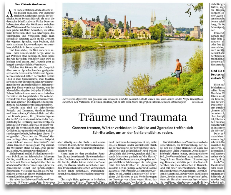 Süddeutsche Zeitung, 15.04.2025: Träume und Traumata (Ausschnitt) Süddeutsche Zeitung, 15.04.2025: Träume und Traumata (Ausschnitt)