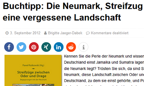 Screenshot: polen-magazin: Buchtipp Neumark