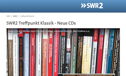 22.06.2018, SWR2 Treffpunkt: Instrumentale Oper ohne Worte. Die Sendung »SWR2 Treffpunkt Klassik – Neue CDs« stellt die CD »Franz Xaver Gebel: Doppel-Streichquintett op. 28 | Carl Schuberth: Streichoktett op. 23« vor