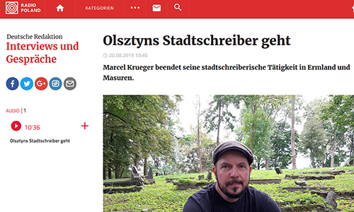 Screenshot der Website von Radio Poland