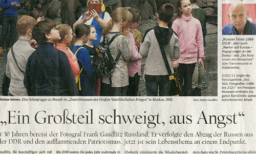 PNN/Tagesspiegel, 22.03.2022: »Ein Großteil schweigt, aus Angst« (Ausschnitt)