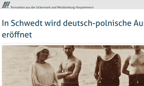 UM.tv, 22.06.2022: In Schwedt wird deutsch-polnische Ausstellung eröffnet (Screenshot)