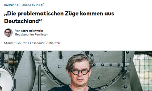 Screenshot: Welt am Sonntag, 27.07.2025: »Die problematischen Züge kommen aus Deutschland«