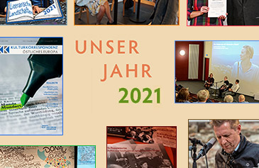 Collage: Unser Jahr 2021 – Jahresbericht des Deutschen Kulturforums östliches Europa (Ausschnitt)