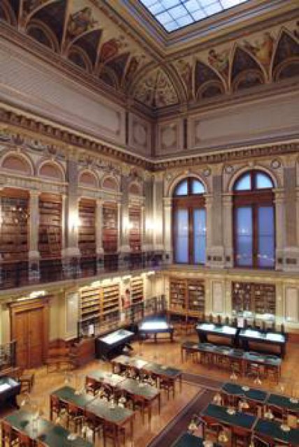 Antal Szkalnitzky: Budapester Universitätsbibliothek, Lesesaal