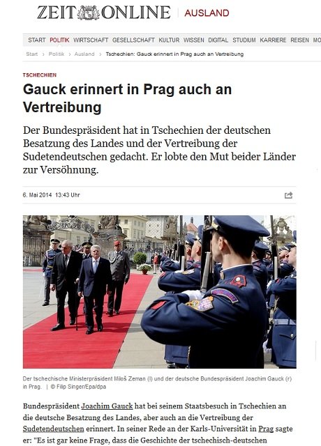Screenshot ZEIT online, 06.05.2014
