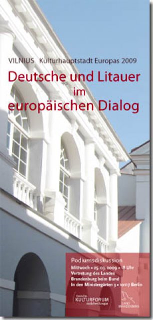 Deutsche und Litauer im europäischen Dialog - Events