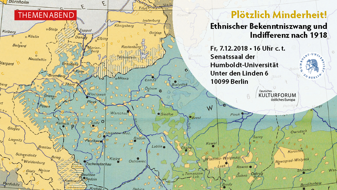 Plötzlich Minderheit! Ethnischer Bekenntniszwang und Indifferenz nach 1918 - Events