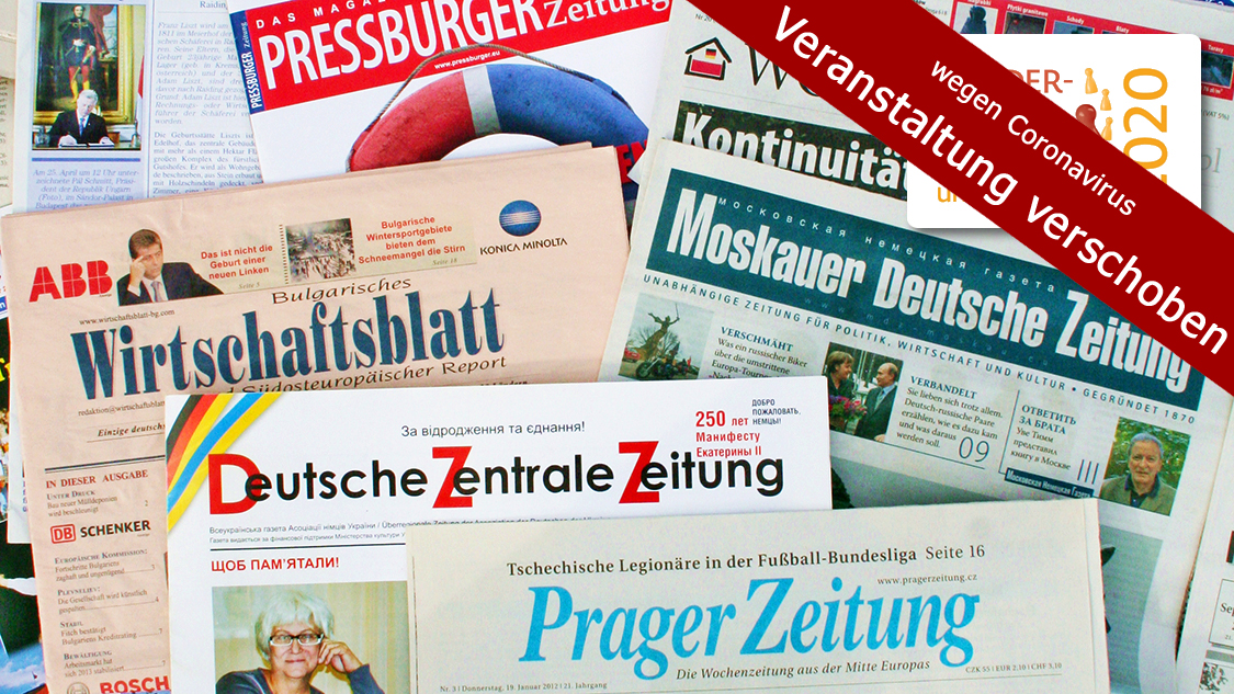 VERSCHOBEN: Deutschsprachige Medien im östlichen Europa - Veranstaltungen